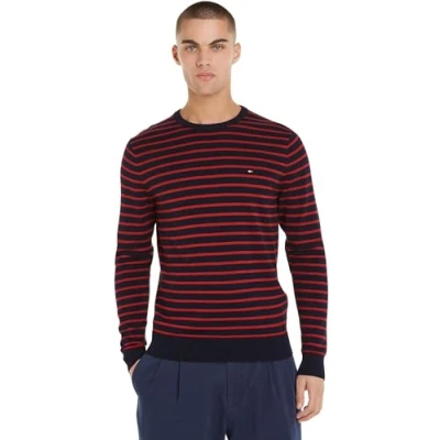 Imagen de Tommy Hilfiger Essential CREW NECK Jersey de punto, Hombre, Talla: Small, Desert sky/dark magma