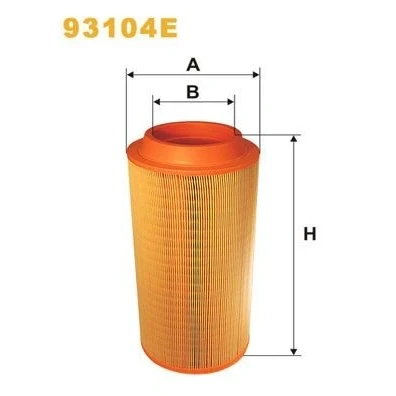 Imagen de WIX FILTERS 93104E Filtro de aire 400 192 Cartucho filtrante
