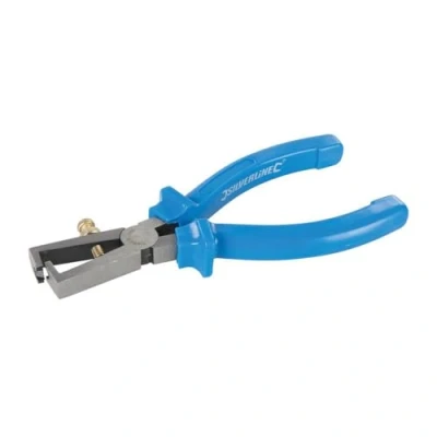 Imagen de Silverline Tools 282479 Alicates pelacables, Azul (160 mm)