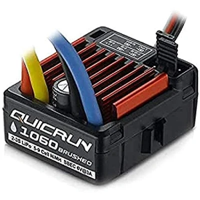 Imagen de Hobbywing Controlador de Velocidad Quicrun 1060 V2 Accesorios a Escala y carrocerías vehículos, Multicolor (HW30120201)