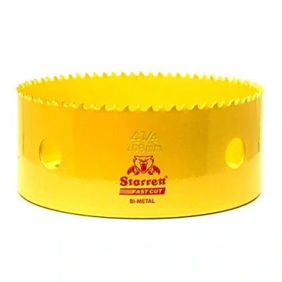 Imagen de Starrett, corona perforadora Fast Cut, color amarillo, Ø 108 mm FCH108
