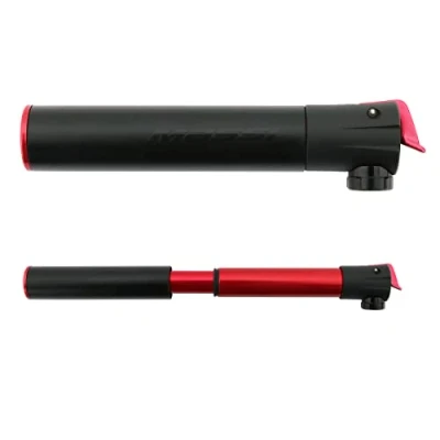 Imagen de Massi CM 31 Bomba para Bicicleta Doble Valvula, Deportes y Aire Libre, Negro/Rojo, 140 mm