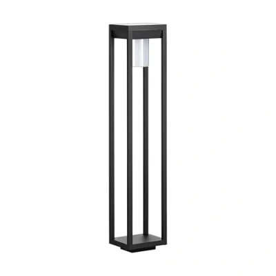 Imagen de Eglo Martano lámpara de pie para exteriores, solar exteriores con detector movimiento, sensor, iluminación caminos jardín, aluminio negro y plástico blanco, IP44