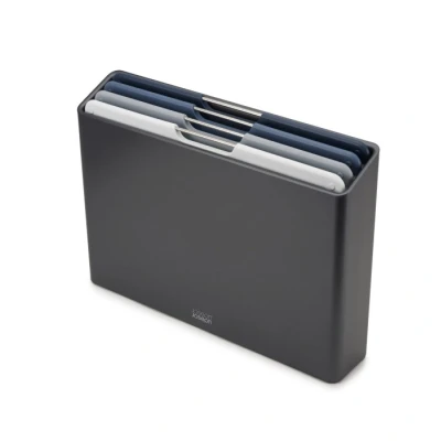 Imagen de Joseph 4 piece cutting board set with holder Folio Grey