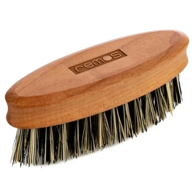 Imagen de REMOS Cepillo para barbas con fibra vegetal vegana de madera peral local