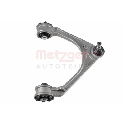 Imagen de METZGER 58154202 Barra oscilante, suspensión de ruedas con apoyo caucho Eje delantero, derecha, arriba Brazo oscilante transversal Aluminio JAGUAR: