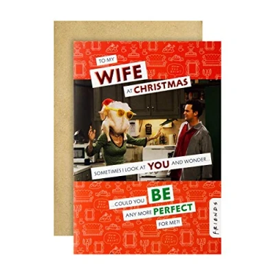 Imagen de Hallmark Tarjeta de Navidad para esposa, diseño divertido amigos