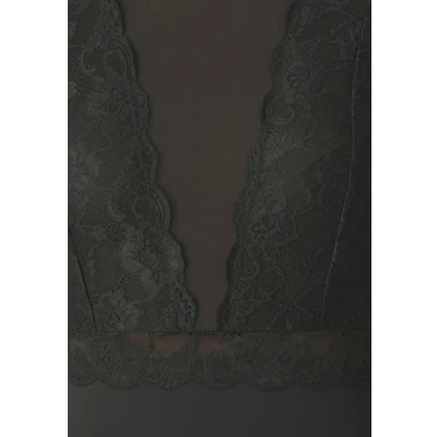 Imagen de PIECES PCSICCA SS Bodystocking Noos Body, Negro, S para Mujer