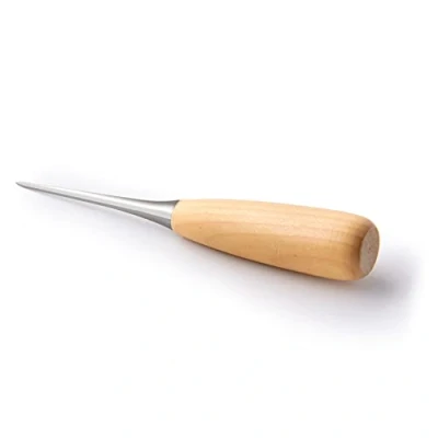 Imagen de Awl Punzón con mango de madera, hoja redonda, 1 unidad