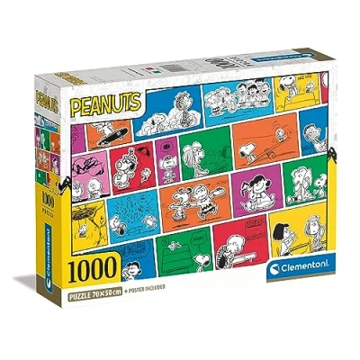 Imagen de Clementoni 39803 Puzzle Peanuts Adulto 1000 Piezas, Desde 14 años, Made in Italy
