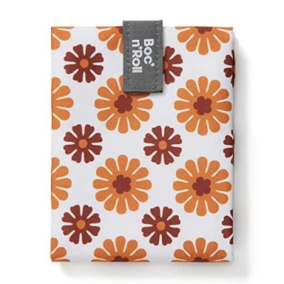 Imagen de Roll&#039;eat ® Bolsa Merienda, Porta Bocadillos con Envoltorio Reutilizable, Alimentos Ecológico sin BPA, de Tela, Color Gràcia Boc&#039;n&#039;Roll Tiles