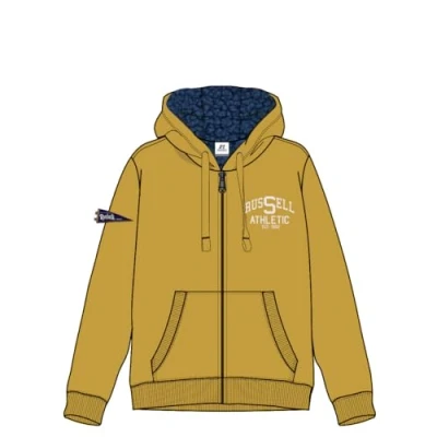 Imagen de RUSSELL ATHLETIC Sudadera con Capucha y Cremallera, Curry de limón, S para Hombre
