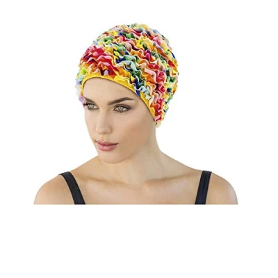 Imagen de Fashy Frill Gorro de natación, Mujer, Multicolor, Talla única
