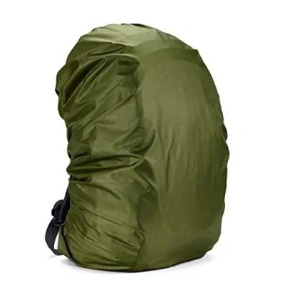 Imagen de POOSR Mochila de 100 l protección la lluvia, impermeable, senderismo, camping, portátil, grande, verde ejército