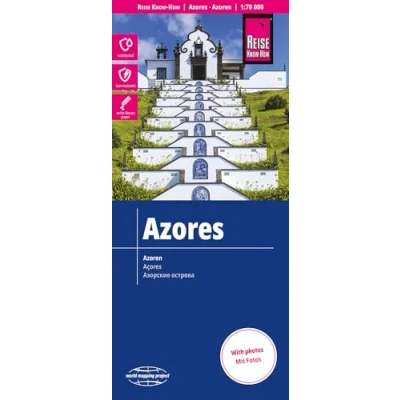 Imagen de Azores, 1:70.000. Mapa de carreteras impermeable. Reise Know How.: reiß und wasserfest (world mapping project)