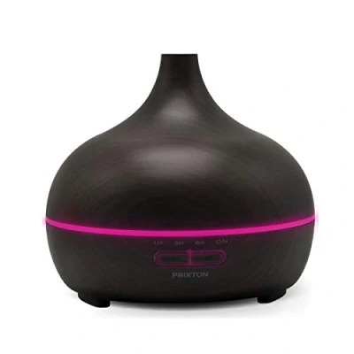 Imagen de PRIXTON Hidra H5W Humidificador/Difusor Aceites Esenciales válido Aromaterapia, Depósito 300 ml, luz LED Nocturna, Temporizador 1 3 6 h, Ambientador, Humidificador, Difusor Aromas (Reacondicionado)