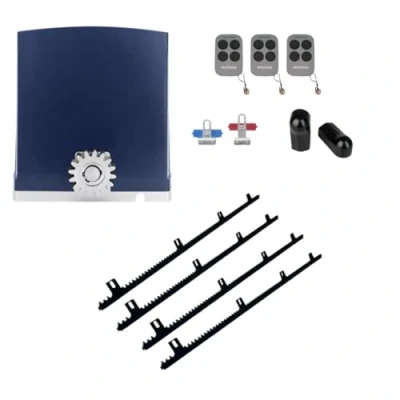 Imagen de MATISMO AMC800 Motor para puerta corredera Hasta 800 Kg Incluye 4 metros de cremallera, central, tres mandos y fotocelulas