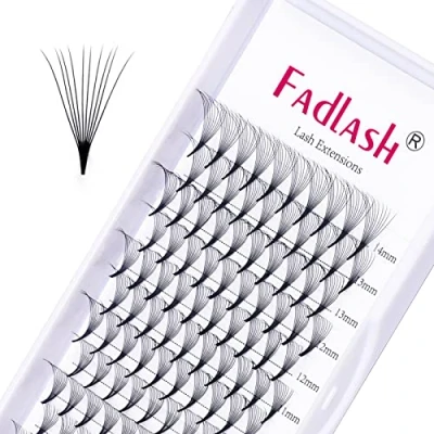 Imagen de Volumen Ruso 10D 0.07mm D Curl 8 14mm Longitud Mixta Prefabricados Extensiones de Pestañas Volume Lashes Extension