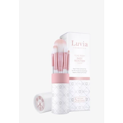 Imagen de Set de Pinceles maquillaje Luvia, Daily Selection Set, para polvos y ojos, 5 cosméticos veganos,