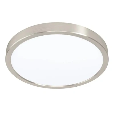 Imagen de Eglo connect.z Smart Home lámpara de techo LED para baño Fueva Z, diámetro 28,5 cm, ZigBee, control voz y la aplicación, color luz, regulable, aluminio níquel mate, IP44