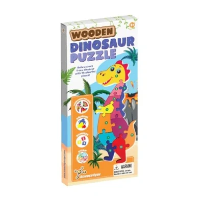 Imagen de Science4you Puzzle de Madera Dinosaurios para niños 3+ Aprender los números, Juguete 11 Piezas, Educativo 2, 3 y 4 años.