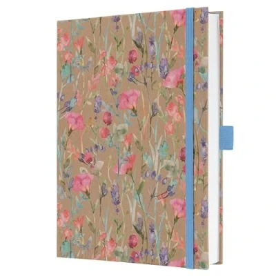 Imagen de SIGEL JN853 Jolie Libreta, Pure Wildflowers, rayado, 15,2 x 20,3 cm, tapa dura, 192 páginas, braun, pink, azul, púrpura