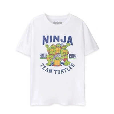 Imagen de Teenage Mutant Ninja Turtles Team Graphic Camiseta de Manga Corta Blanca para Hombre Moda Retro Ropa nostálgica Dibujos Animados los 90 Mercancía Regalo TMNT