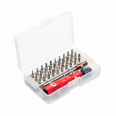 Imagen de HPMAISON 32 en 1 Juego de Destornilladores Precisión Magnéticos Profesionales, Kit Destornillador Reparación Portátil para Teléfono Móvil, Tableta, PC, Computadora Portátil, Relojes
