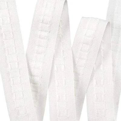 Imagen de Cinta superior para cortina fruncida (25 mm, 10 metros, extraíble), lápiz blanco