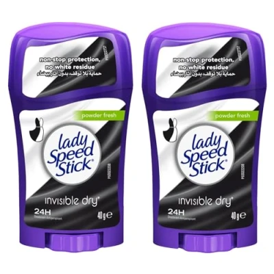 Imagen de Desodorante en polvo secado invisible de Lady Speed Stick (3 unidades), 41 ml