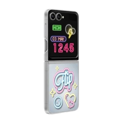 Imagen de Samsung Flipsuit Funda Galaxy Z Flip 6 + Neon Card Transparente