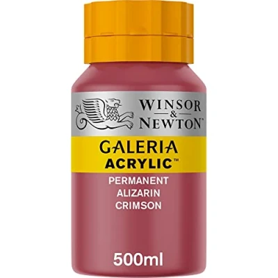 Imagen de Winsor &amp; Newton Galería Pintura Acrílica , 500 ml, Rojo (Permanent Alizarin Crimson)