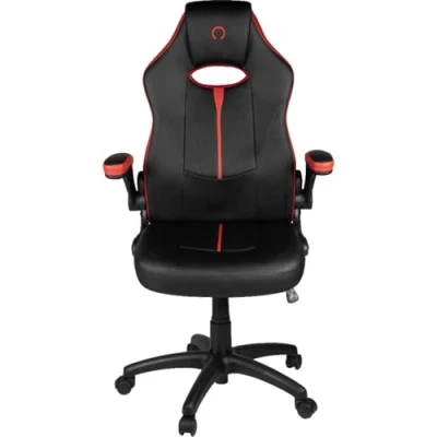 Imagen de Konix Silla de Oficina Gaming Omega Inclinación del Asiento 15 Revestimiento Cuero sintético PVC Negro y Rojo