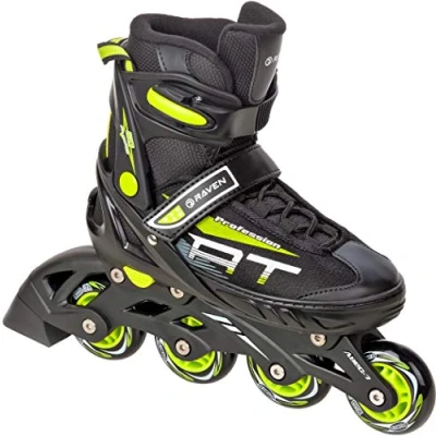 Imagen de Patines en línea Profession Ajustables y modificables Negro/Lime, 38 42(25cm 27,5cm)