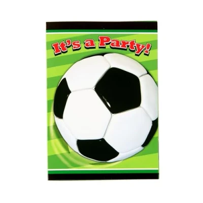 Imagen de Unique Invitaciones para Fiesta, 8 Unidades, Color blanco,negro, 14 x 10 cm (27314)