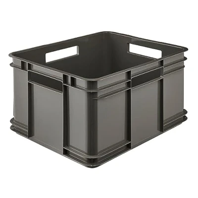Imagen de keeeper Contenedor de almacenamiento con asas, Euro Box XL, Procyclen, 28 l, Bruno Eco Line, Gris