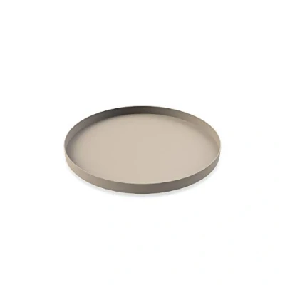 Imagen de Cooee Design Bandeja Circle de acero inoxidable en color arena, tamaño: 30 x 2 cm, HI 012 SA