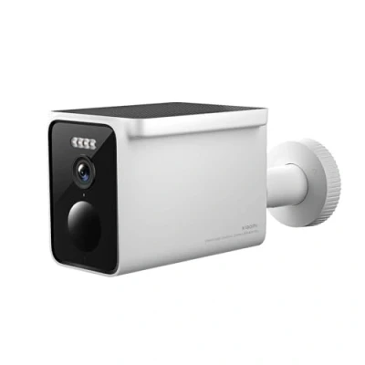 Imagen de Xiaomi Outdoor Camera BW400 Pro Set Cámara Exterior con Placa Solar integrada y batería de Alta Capacidad, resolución 2,5K, IP66, Visión Nocturna a Color, 132º, Blanco (Versión ES)