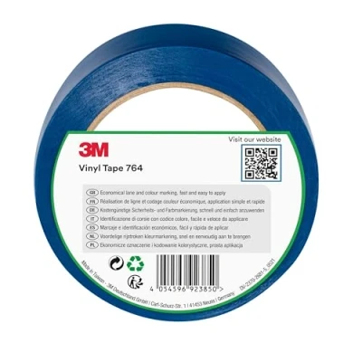 Imagen de 3M Cinta de Vinilo 764, Azul, 50 mm x 33 m