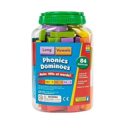 Imagen de Learning Resources Fichas de dominó phonics con las vocales largas