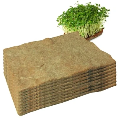 Imagen de 8pcs alfombrillas de cáñamo para microgreens en crecimiento 10x20 &#039;&#039; kit Jute tat brote semillas orgánicas bandejas inicio semillas, bandeja cultivo