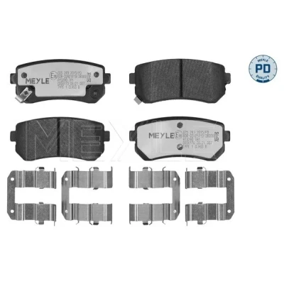 Imagen de MEYLE 025 243 2015/PD Juego de pastillas freno PD Quality Eje trasero con avisador acústico desgaste Chapa antichirridos accesorios