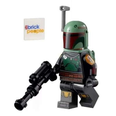 Imagen de LEGO Star Wars The Book of Boba Fett Minifigure: con armadura Beskar, Blaster y Jet Pack
