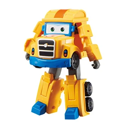 Imagen de Super Wings Transforming Poppa Wheel Figura de Juguete avión y Robot transformable la Serie animación Juguetes para niños a Partir 3 años Temporada 2, 12 cm