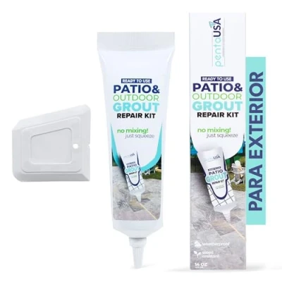 Imagen de PentaUSA Blanqueador de Juntas Azulejos, Kit Reparación Juntas, Escapadas, Lechada Tubo, y Renovación, Mortero Azulejos Con Espatula 250g
