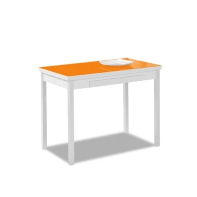 Imagen de ASTIMESA Mesa de Cocina Extensible, Naranja, 140 x 50 cm