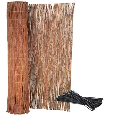 Imagen de KOTARBAU® Malla de ocultación, 150 x 500 cm, Rollo 5 Metros, Valla Mimbre, Cerca, para ocultación y decoración ambientes, Cañizo, Privacidad, Jardín, Balcón, Terraza, Bridas Incluidas