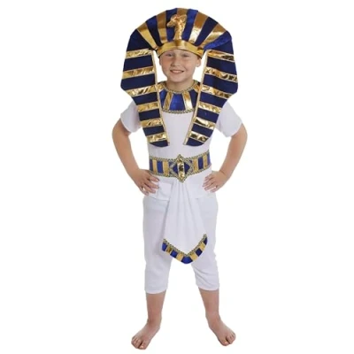 Imagen de I LOVE FANCY DRESS DISFRAZ DE REY EGIPCIO, FARAON TUT, CONJUNTO 4 PIEZAS PARA NIÑOS(M)