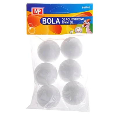Imagen de MP PM705 Pack de 6 bolas poliestireno, 40 mm