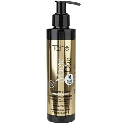 Imagen de Tahe Magic Duo de doble función Activador del rizo/Alisado Antiencrespamiento, protección, nutrición y anti frizz, 200 ml